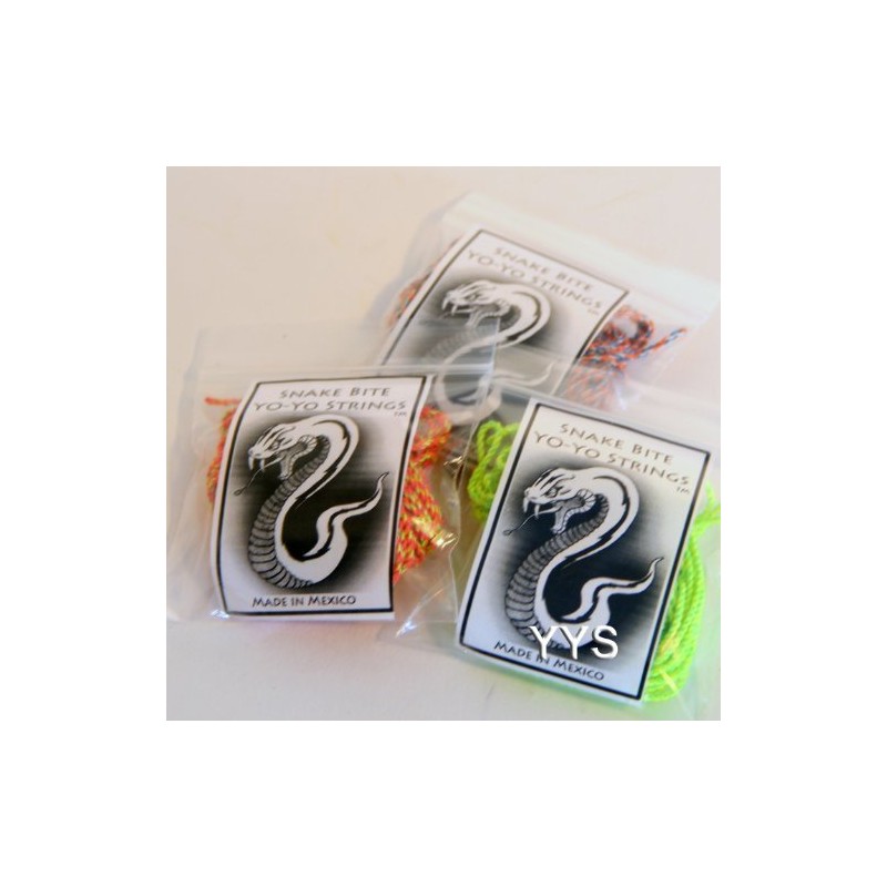 Snake Bite Yo-Yo Strings - 100% Polyester multi-color Strings- Split