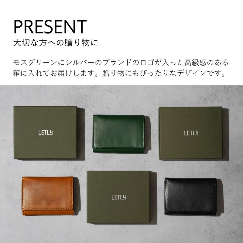 Retry Trifold Men's Mini Wallet, Slim, Genuine Leather, Compact, Large