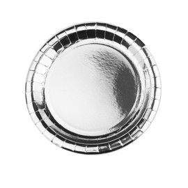 Foil Silver Paper Plates, 8ct