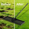 Ocean Ice Lawn Leveling Rake 30x10, 25-72" Adjustable Long Handle