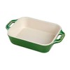 Staub Ceramic Rectangular Baking Dish 7.5 x 6-inch Basil