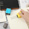 2pcs Dashed Handwriting Lines Practice Roller Stamps Self Inking Line