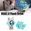 Cartoon USB Flash Drive Space Bunny USB2.0 Interface Plug and