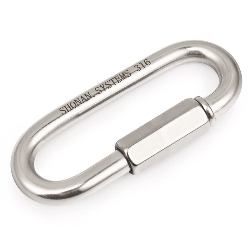 SHONAN 5" Chain Quick Link, Heavy Duty Marine Grade Screw