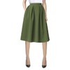 Urban CoCo Women's Flared A line Skirt Pleated Midi Skirt