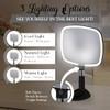 Mirrorvana Espejo de Mano Iluminado con asa, diseño de Mango