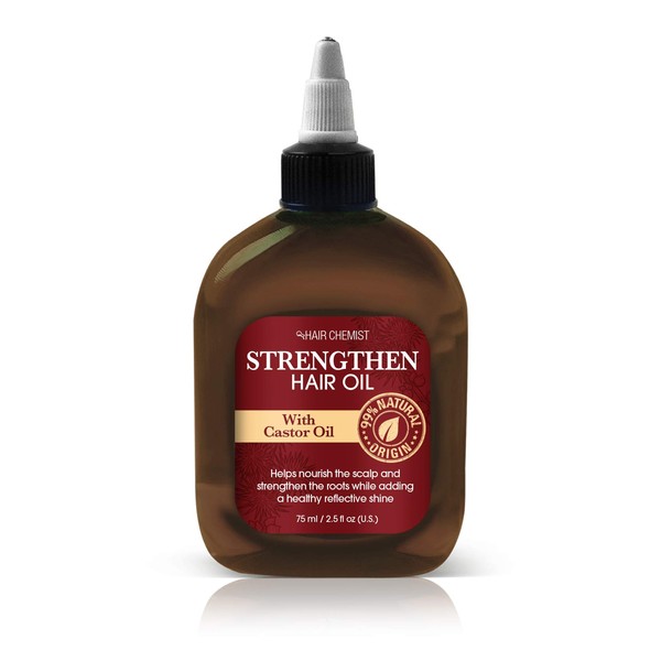 Hair Chemist Strengthen Hair Oil with Castor Oil 2.5 ounce (2-Pack)