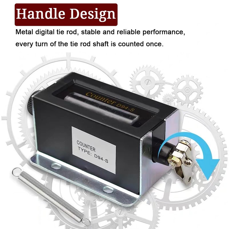Lelukee 5 Digit Mechanical Counter,D67-F 0-99999 5 Digit Manual Tally,Resettable
