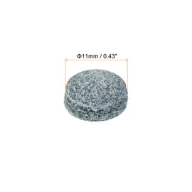 PATIKIL 11mm Dia Pool Cue Tips, 5 Pack Pool Billiard Cue Tips Pool Stick Replacement Tips Pool Stick Tips Snooker Cue Tips, Grey