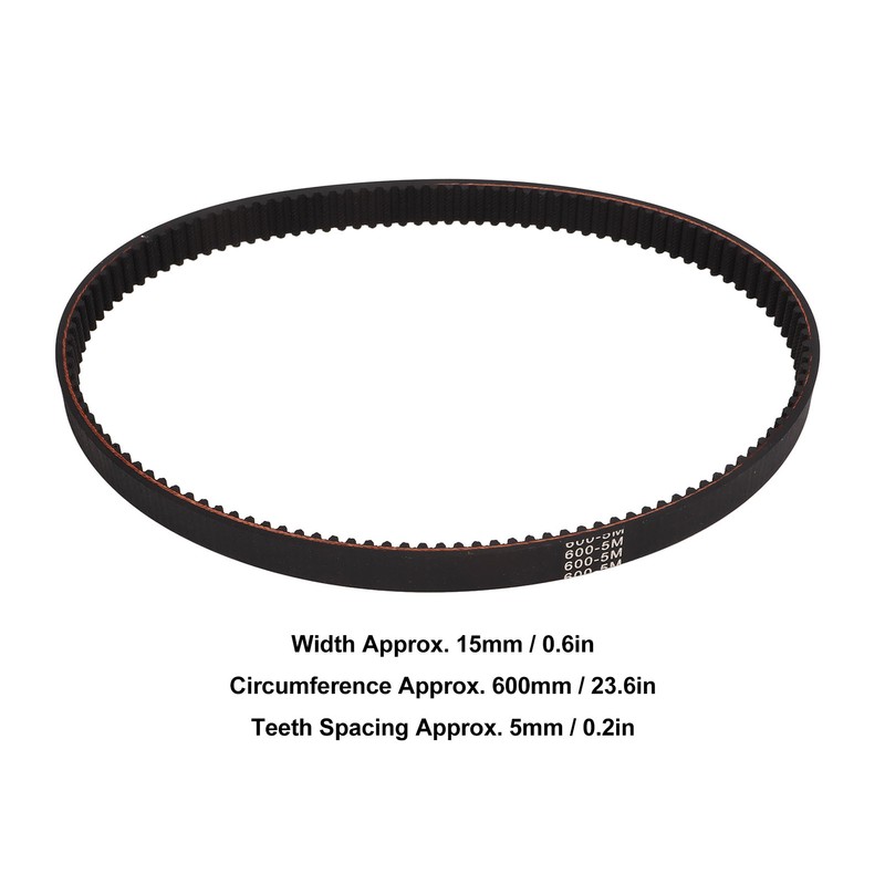 5M‑600‑15 Electric Scooter Drive Belt Thicken Low Friction Replacement Rubber