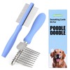 Myselect Dematting Comb for Doodles & Poodles, Dual-Sided Comb Tool