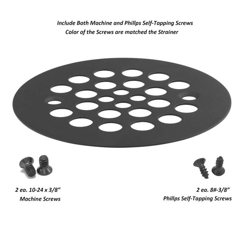 Artiwell 4-1/4“ Shower Strainer Drain Trim Set, Screw-in Shower Strainer
