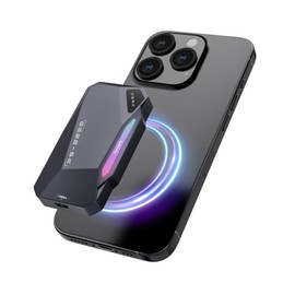 500GB Magnetic Portable SSD,2050MB/s Type-C USB 3.2 Gen 2x2 External SSD,4K ProRes Record and Store,Aluminum alloy,RGB Touch Lighting,External Solid State Drive for iPhone15/16/Android/PC/Mac -PS2200