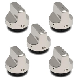 W11239985 W10850015 gas stove knob replacement，compatible with Whirlpool range gas stove parts,cooktop knobs replacements,oven knobs replacements,Replace 4845290 AP6333411 PS12578779 EAP12578779（5PCS）