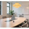 JBSJBS Black and White Checkered Desk Flag 12" Solid Pole