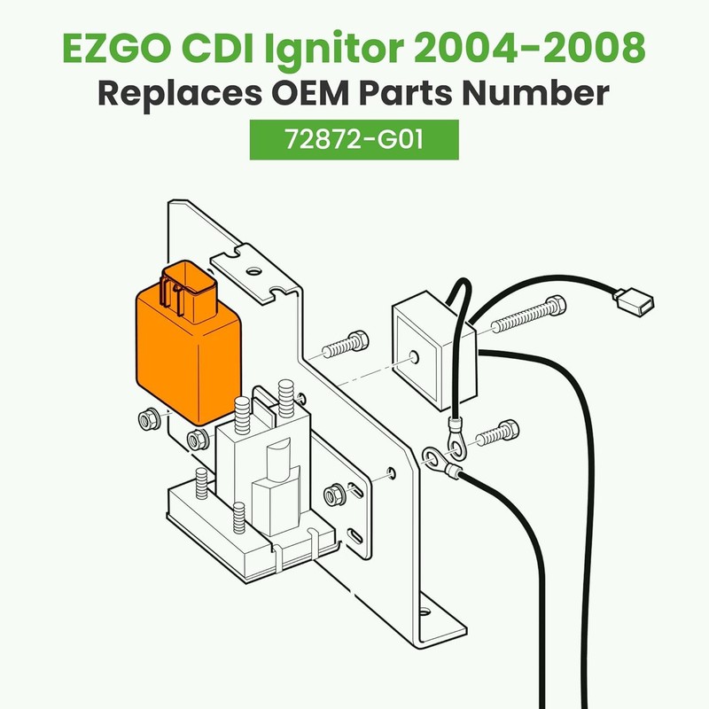 10L0L Golf Cart CDI Igniter for EZGO 2004-2008 Golf Cart,