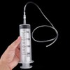 2 Pack 200 ML Syringe for Nutrient Measuring 100cm Tube