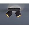 Reality Leuchten Tommy R80332079 Spotlight Bar Metal Black Matt Fabric