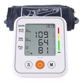 Electronic Medidor Presion Arterial Digital Brazo Mas Fuente 220 Volt Color Blanco