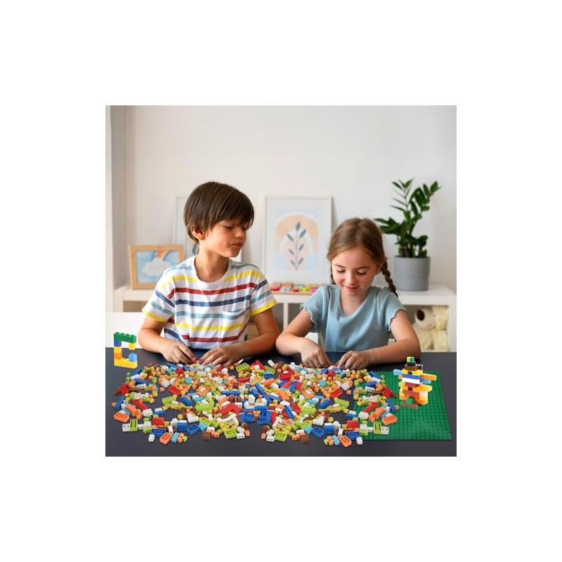 1600 PCS Building Bricks Set, Classic Bulk Building Blocks Compatible
