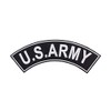 DealzCT U.S Army White on Black Iron On Sew On