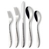 Danialli Hammered Silverware Set | Premium 18/10 Stainless Steel Flatware