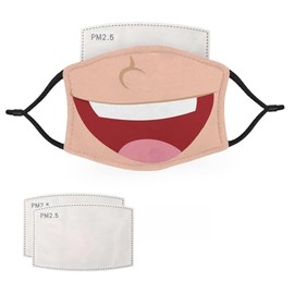 McMug - Child Face Collection - Face Masks - 2 Filters Included, Happy Cartoon, Adult - 12cm x 18cm
