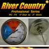 River Country 4" dial Adjustable BBQ, Grill, Smoker Thermometer Temperature