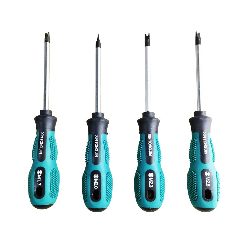4-Piece Type U Screwdriver Sets, 75 mm U Type Magnetic