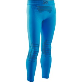 X-Bionic Invent 4.0, Strato Base Pantaloni Funzionali Unisex Bambini, Teal Blue/Anthracite, M (Taglia Produttore : 8/9)