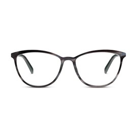 Peepers by PeeperSpecs Women's Bengal Cat Eye Reading Glasses, Charcoal Horn, 2.25