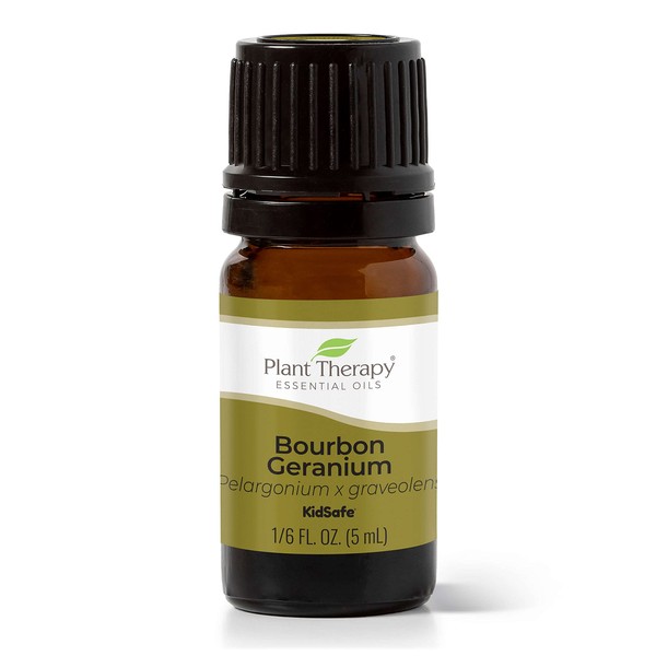 Geranium Bourbon Essential Oil 5 ml (1/6 oz) 100% Pure, Undiluted, Therapeutic Grade by Plant Therapy Essential Oils