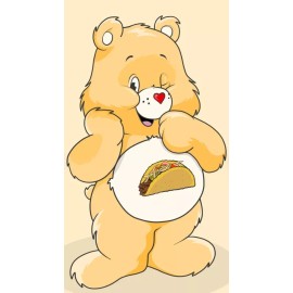 Taz's Trays Custom Taco Carebear Premium Vinyl Waterproof Decals