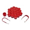 NAAA SW17 20x Screw Caps 17 mm Red with Removal