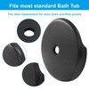 Waziaqoc Tub Overflow Drain Cover, Single Hole Bathtub Drain Overflow