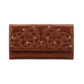 Patricia Nash Terresa Filigree Tan Studded Wallet