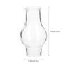 NUOBESTY 10pcs Mini Oil Lamp Chimney Replacement Clear Glass Hurricane