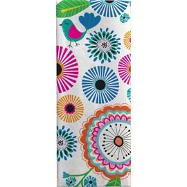 Jillson Roberts 20" x 30" Printed Floral Gift Tissue Gift Wrapping Supplies, Pretty Petunia, 48 Folded Sheets