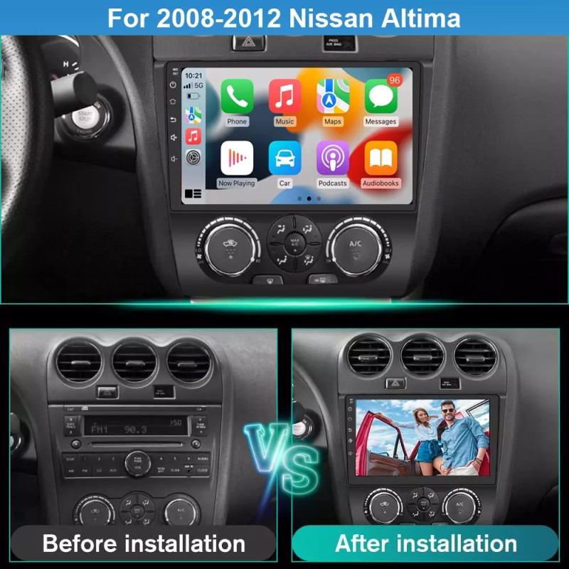 Fortdows For 2007-2012 Nissan Altima Apple Carplay Car Radio Android