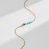 VACRONA Gold Anklets for Women 14K Gold Plated Turquoise Evil