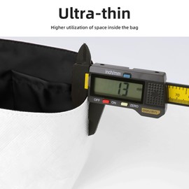 DGAZ Lightweight Purse Organizer Insert for Hermes Picotin Bag,Silk and Dupontpaper handbag inner for Luxury Bags(Black,PC18)