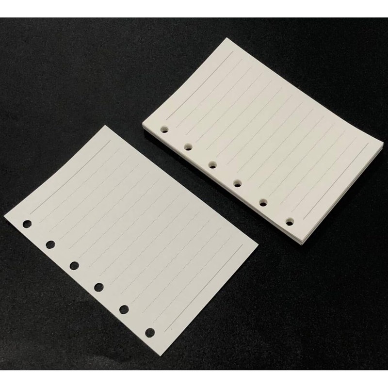 Audiofan Notebook Refill, Mini 6 Holes, Horizontal Rule, A7, 6