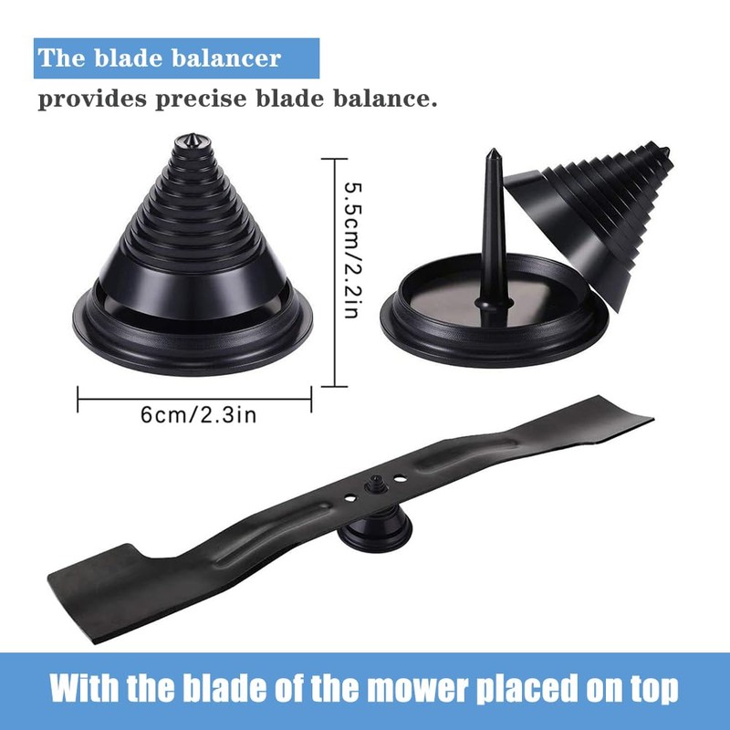 Nialnant 2 Pcs Lawn Mower Blade Sharpener Tool, Two Size
