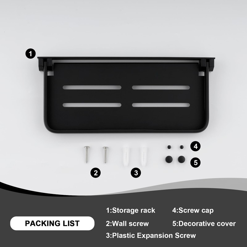 RV Fold-Down Shelf - Wall-Mounted Folding RV Shelves - Compact