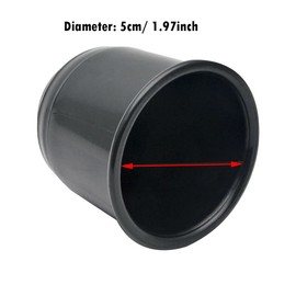 Baceyong Hitch Cover Universal Fit For Rv Boat Caravan Trucks, Trailer Hitch Ball Cove 2Pcs, Waterproof Towball Protector Cap Black, 5.4Cm/ 13.72Inch Diameter, Exterior Car Accessories Nylon