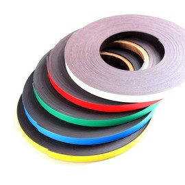 Magnetic Tape Roll Colored Thin Strips - Dry Erase Magnet Whiteboard Graphic Art Tape/ 10mm 33ft Grid Marking Line Magnet Adhesive Tape(White)