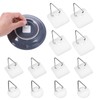 Grevosea 12 Pcs Wall Plate Hangers, Adhesive Picture Hangers Frame