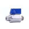 1/2 inch mini ball valve, shut-off valve, made of 304