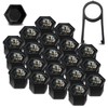Biomar Labs Set of 20pcs Car Wheel Nut Caps Bolt
