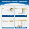 Soporte para toallas de papel debajo del gabinete, autoadhesivo o